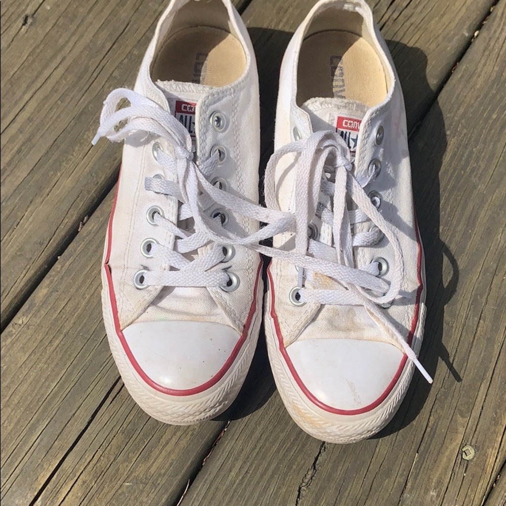 White low top converse